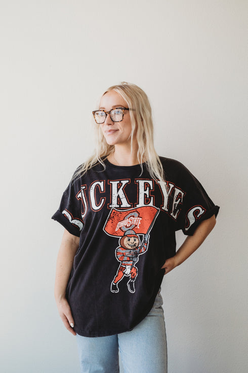 Ohio State Southern Split Oversized Band Tee